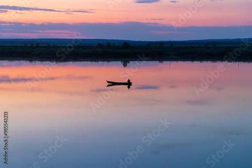 boat on the lake