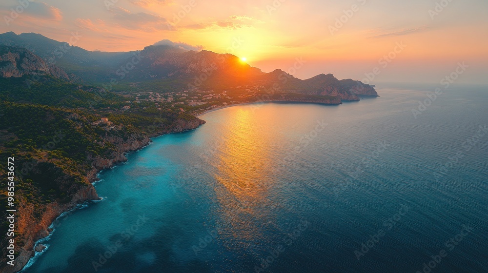 Fototapeta premium Sunset over the Coastline