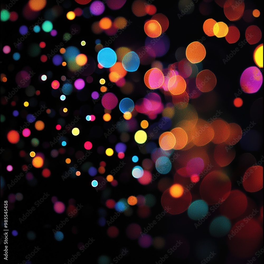 Naklejka premium Colorful bokeh lights