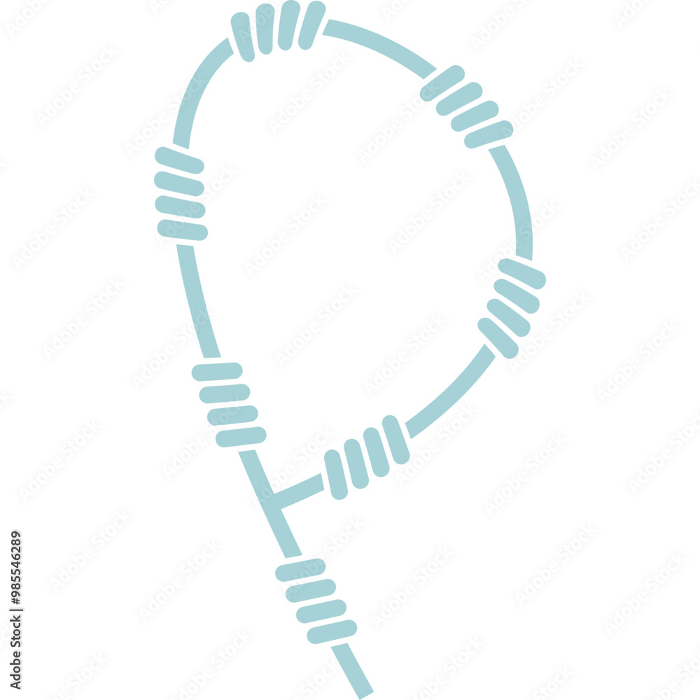 Aesthetic Rope Pattern Line Art Decorative Ornament Aesthetic Rope Pattern Line Art Decorative Ornament