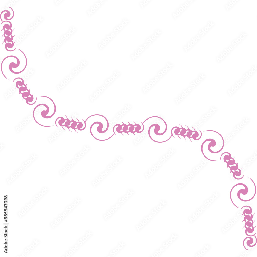 Aesthetic Twisted Pattern Line Art Decorative Ornament Aesthetic Twisted Pattern Line Art Decorative Ornament