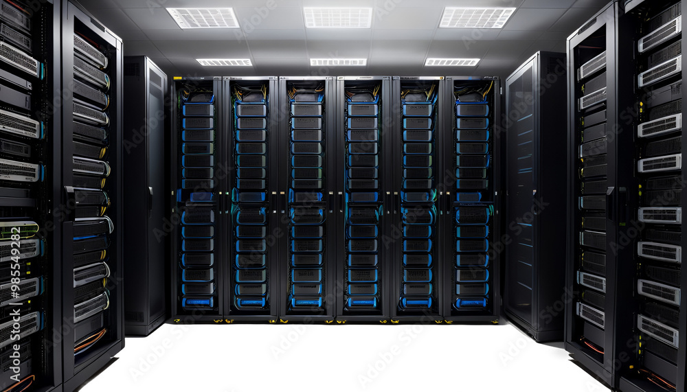 center data room room server racks rows multiple security office computer multiple rack server server network hall server lit darkly server room multiple rack hall darkly lit office technology