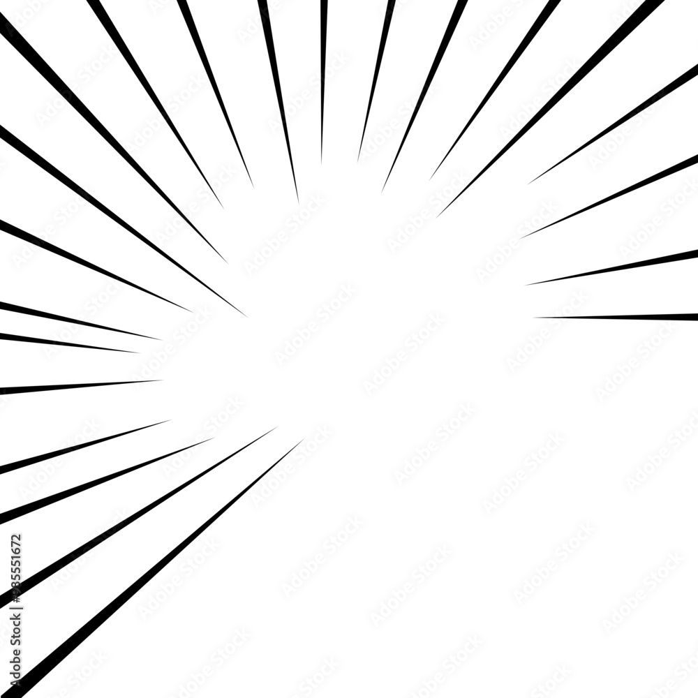 Obraz premium Speed Line Comic