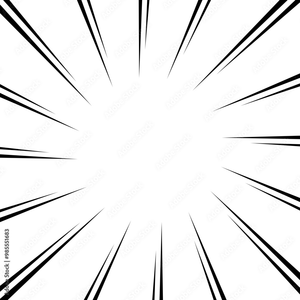 Obraz premium Speed Line Comic