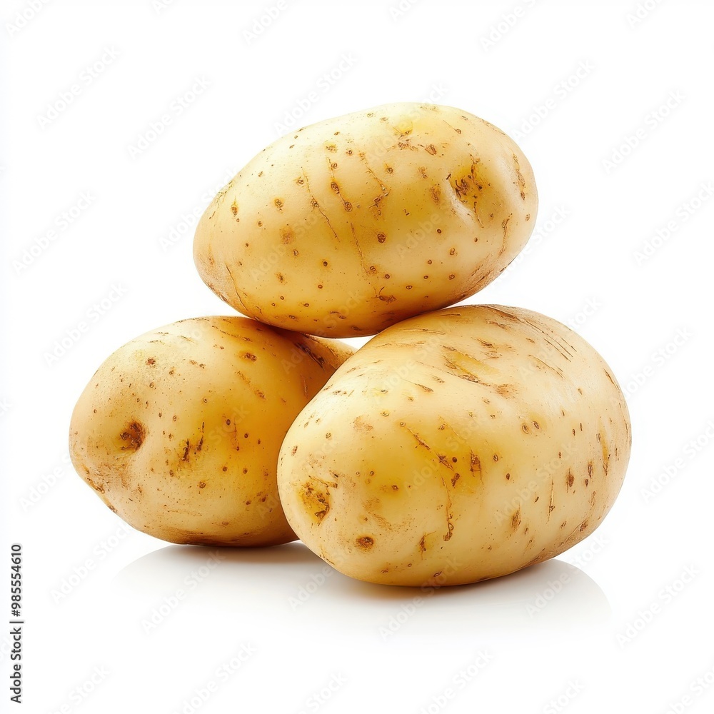 Fresh potato isolated on a white background. Fresh potato isolated on a white background.