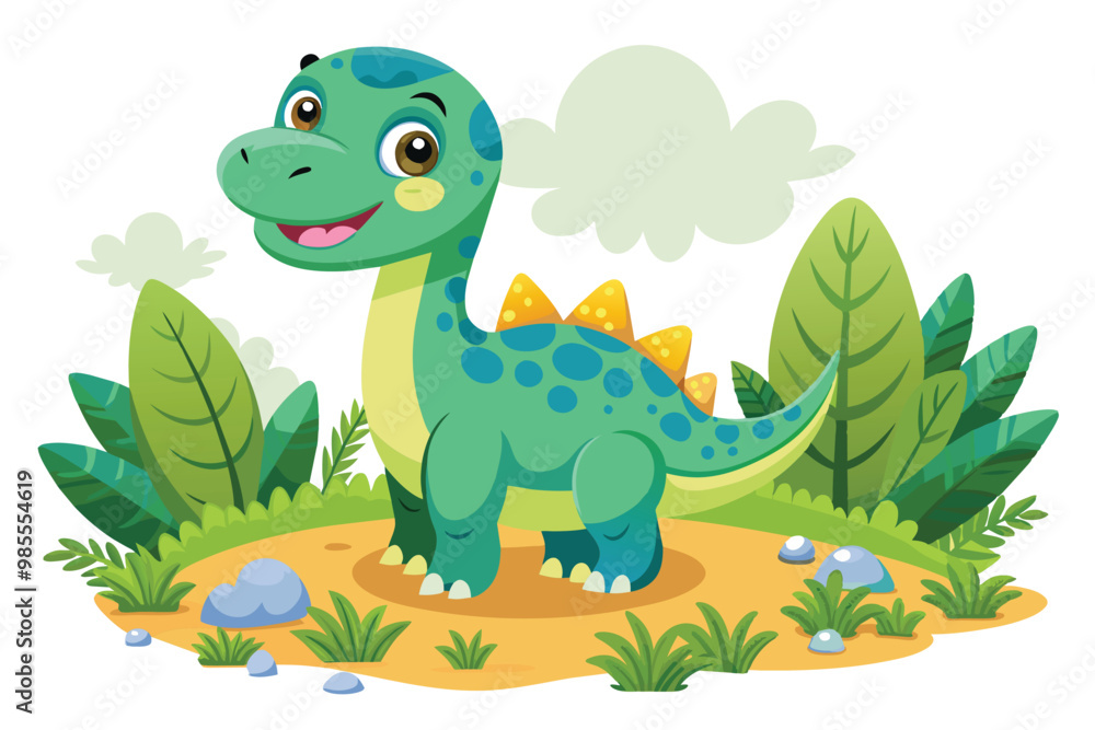 Obraz premium Tiny Dino's Big World