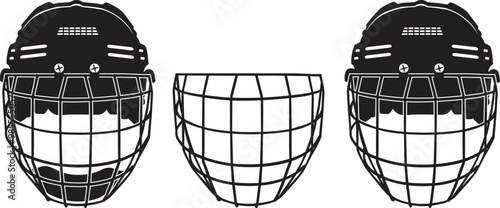 Ice Hockey Helmet, Winter Sports Cut Files
