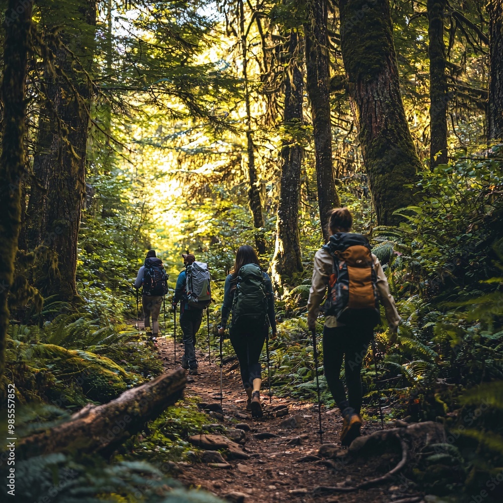 A band of friends journeys through a verdant woodland, reveling in the thrill of discovery and shared laughter. A band of friends journeys through a verdant woodland, reveling in the thrill of discovery and shared laughter.