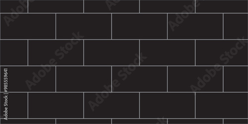 black old brick wall block surface stone brick work texture. floor, road and paverment ceramic tiles concrete brick wall texture.
