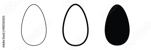  set of easter egg icon illustration eps 10.