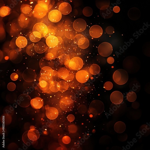Warm bokeh lights