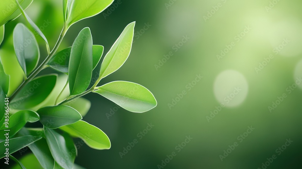 Close-up of green leaves with soft shadows, creating a fresh and organic natural background. Close-up of green leaves with soft shadows, creating a fresh and organic natural background.