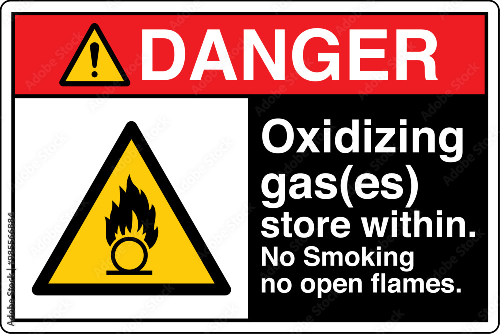Obraz premium ANSI Z535 Safety Sign Marking...