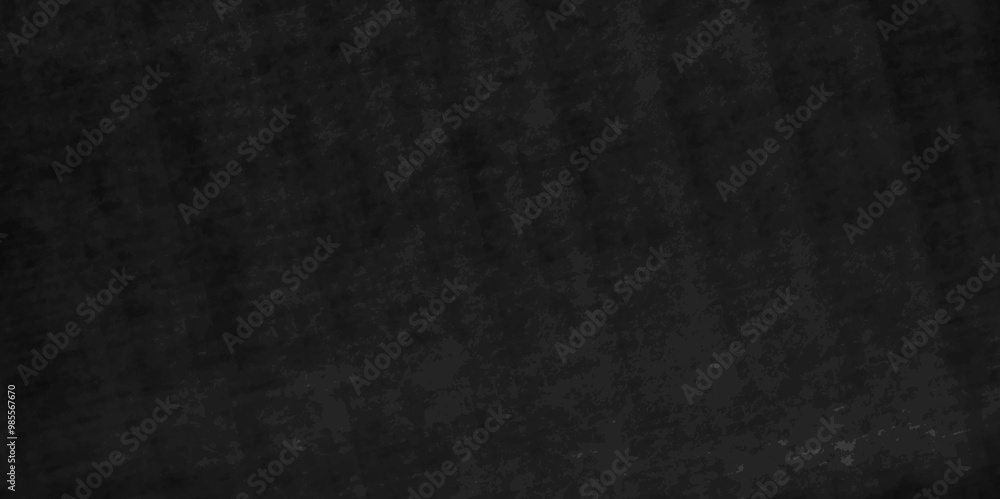 Fototapeta premium Dark concrete wall grunge texture rough blackboard and chalkboard grungy wall backdrop surface. dark wide panorama picture black wall texture rough concrete floor, old grunge background.