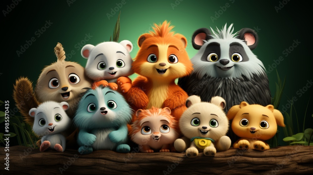 Naklejka premium World Animal Day is a global celebration aimed at raising awareness for animal rights and welfare, encouraging action to protect animals and their habitats