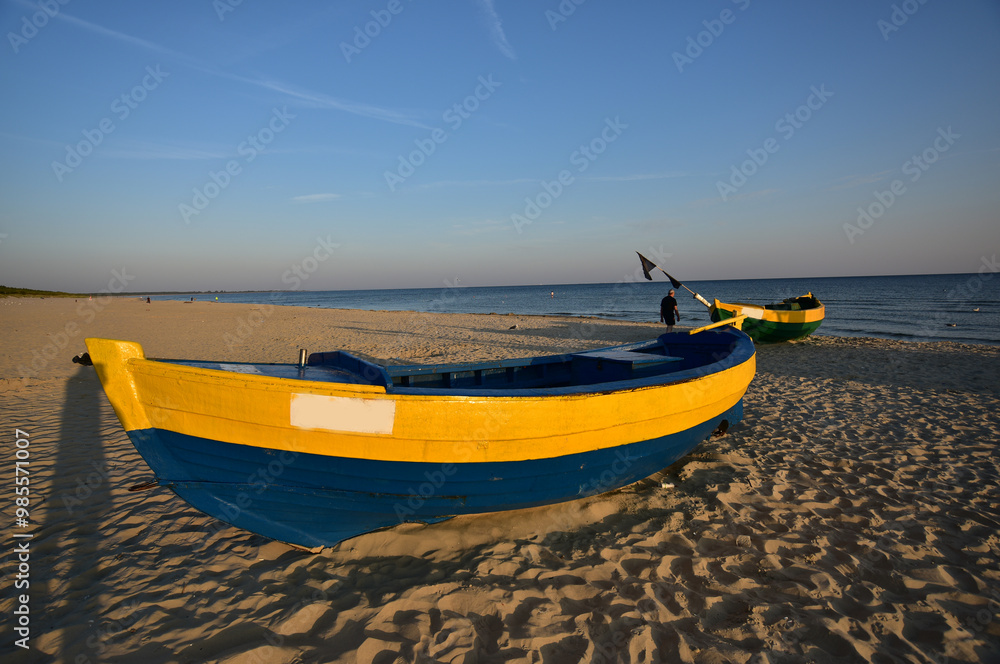 Fototapeta premium fishing boats in the baltic sea