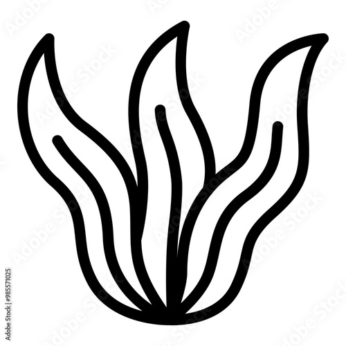 Seaweed icon. Vector line icon