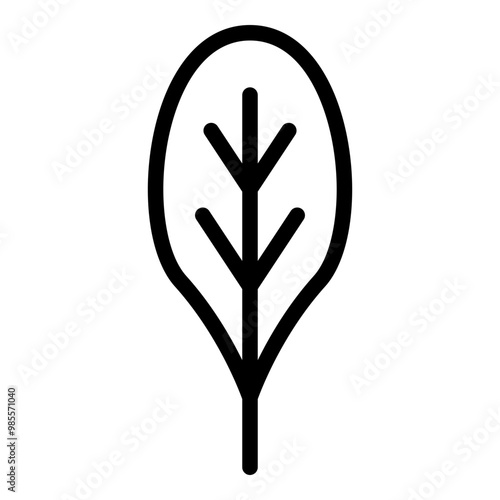 Spinach icon. Vector line icon