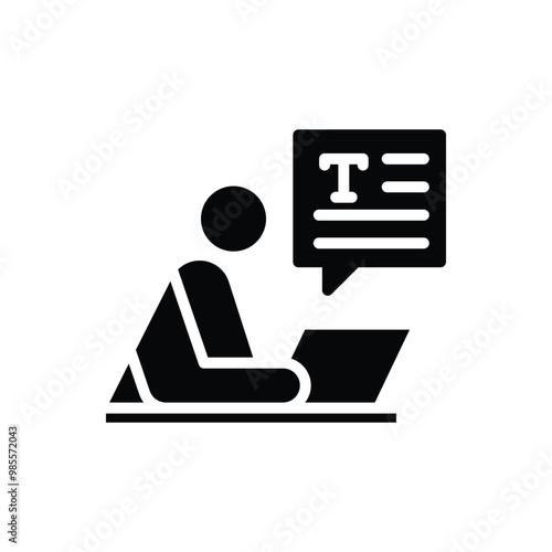storyteller solid icon vector design good for web or mobile app