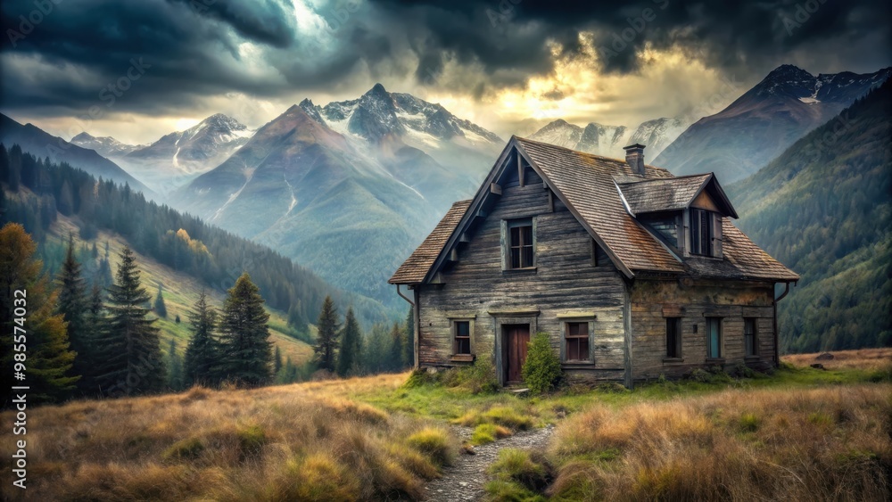 Creepy abandoned hunting house hidden in the mountains Creepy abandoned hunting house hidden in the mountains
