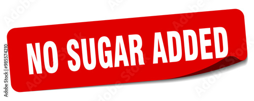 NO SUGAR ADDED STICKER