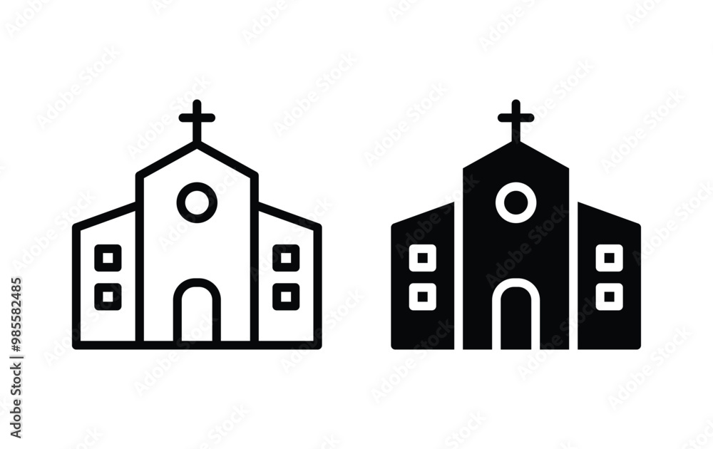 church icon, church sign vector church icon, church sign vector