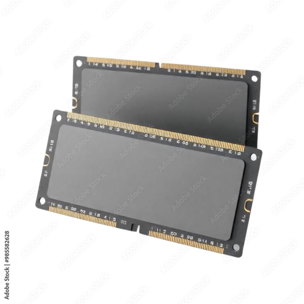 3d render computer memory card on Isolated transparent background png. generated with AI 3d render computer memory card on Isolated transparent background png. generated with AI