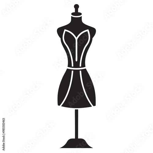 Mannequin isolated on a white background