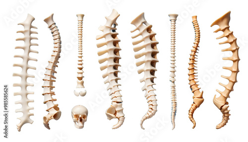 Obraz na płótnie human left lateral spine view lateral spine backbone ache column vertebra chiropractic posture nerve cord disc spinal male vertebra adult anatomy back backache background body bone brown care w salonie