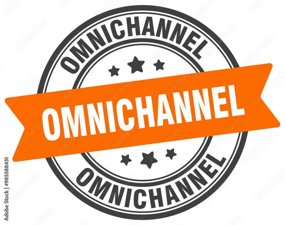 Fototapeta premium OMNICHANNEL STAMP