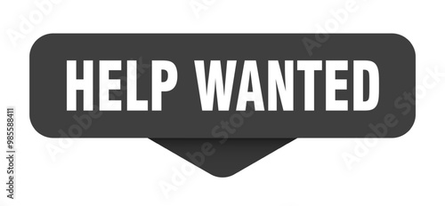 HELP WANTED STICKER