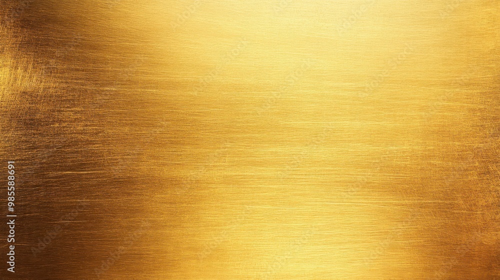 Smooth golden metal texture with brushed finish and warm glow Smooth golden metal texture with brushed finish and warm glow