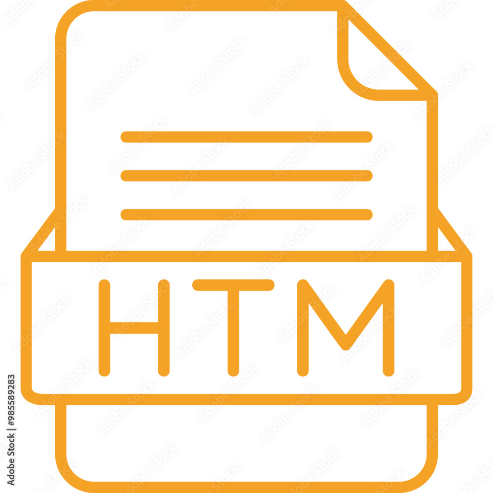 HTM File Format Vector Icon Design HTM File Format Vector Icon Design