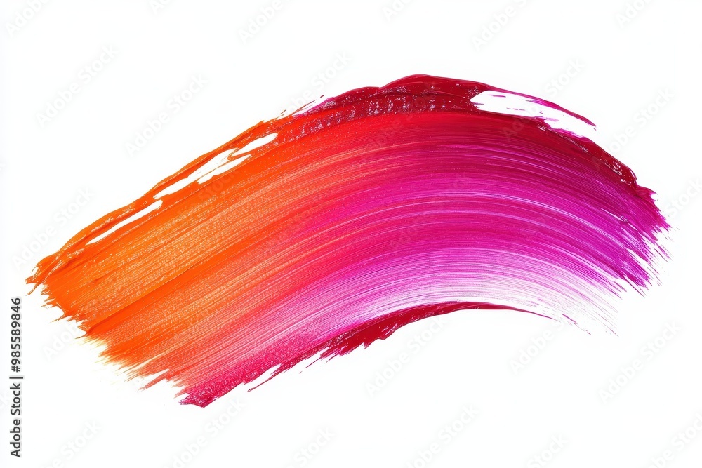 A vibrant paint stroke showcasing a gradient of orange, pink, and purple hues. A vibrant paint stroke showcasing a gradient of orange, pink, and purple hues.