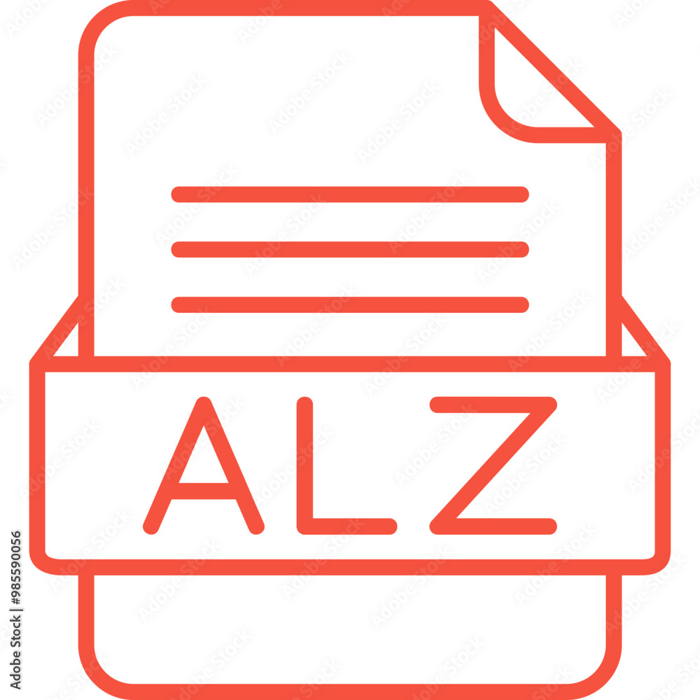 ALZ File Format Vector Icon Design ALZ File Format Vector Icon Design