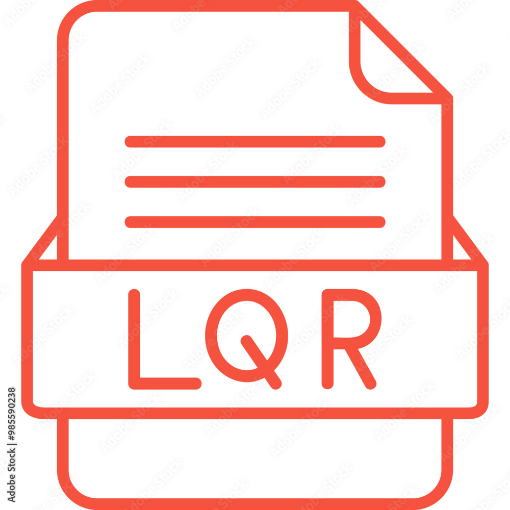 LQR File Format Vector Icon Design LQR File Format Vector Icon Design