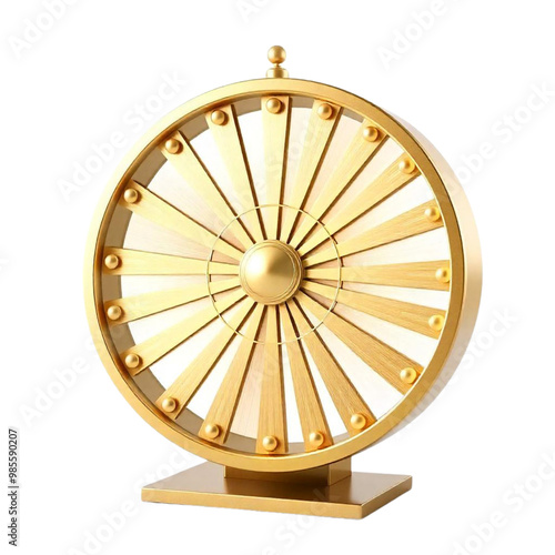  3d rendered illustration Fortune wheel  on Isolated transparent background png. generated with AI