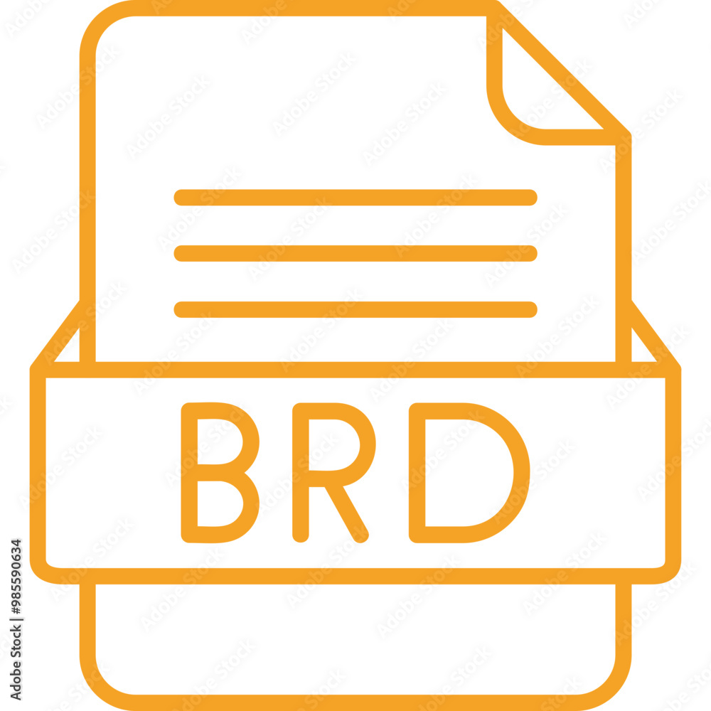 BRD File Format Vector Icon Design BRD File Format Vector Icon Design