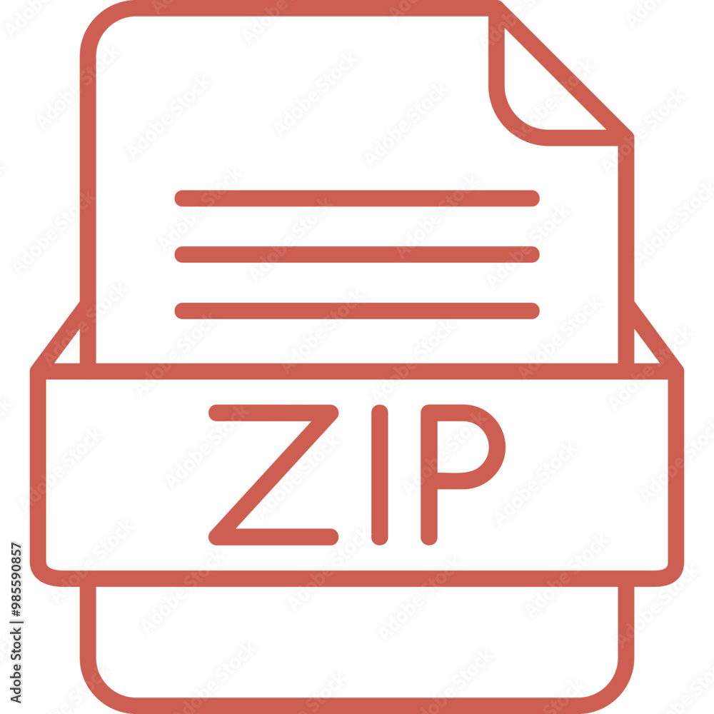 ZIP File Format Vector Icon Design ZIP File Format Vector Icon Design