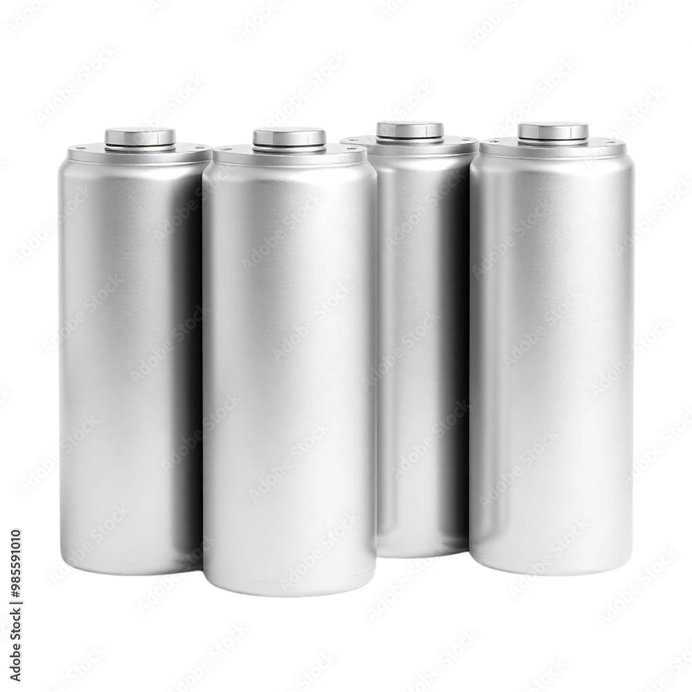 A pile of alkaline batteries on Isolated transparent background png. generated with AI A pile of alkaline batteries on Isolated transparent background png. generated with AI