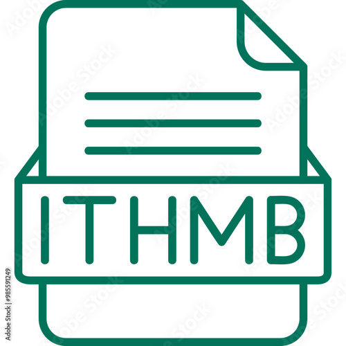 ITHMB File Format Vector Icon Design