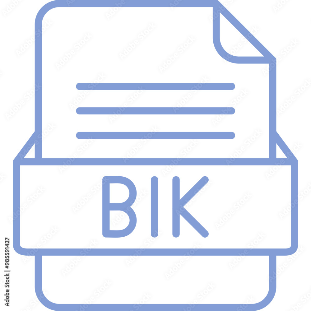 BIK File Format Vector Icon Design BIK File Format Vector Icon Design