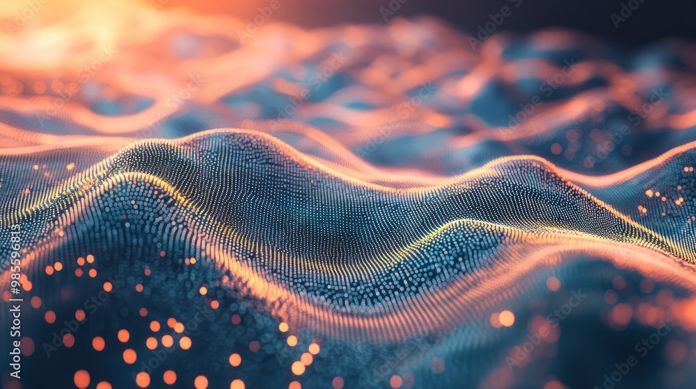 abstract image of data across population bright airy.Generative AI. abstract image of data across population bright airy.Generative AI.