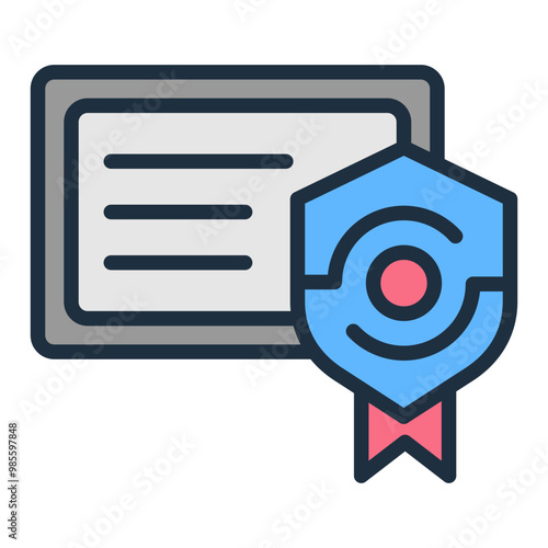 Digital Certificate Icon