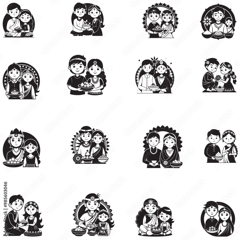 Bhai Dooj vector Bhai Dooj vector
