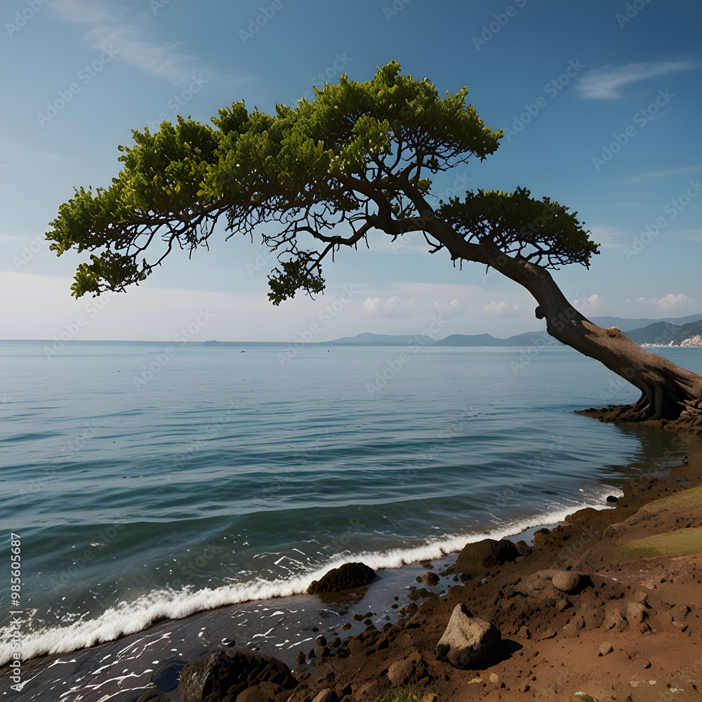Tree over the sea