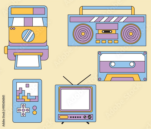 electronic retro 90s entertainment stuff