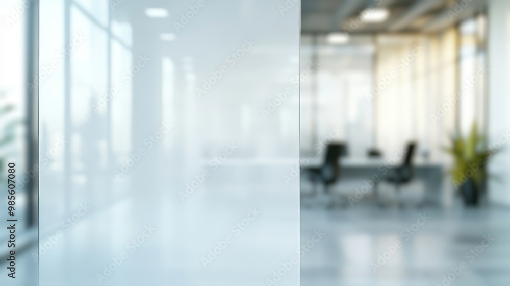 Blurred background of modern workplace with lots of greenery and natural light. Interior shots of offices Blurred background of modern workplace with lots of greenery and natural light. Interior shots of offices