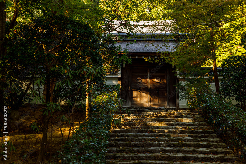 Ryoanji temple in Autumn season. Kyoto, Japan. Ryoanji temple in Autumn season. Kyoto, Japan.