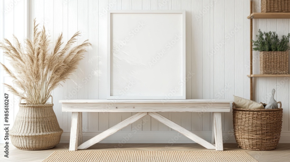 White Minimalist Interior Design with a Blank Canvas White Minimalist Interior Design with a Blank Canvas